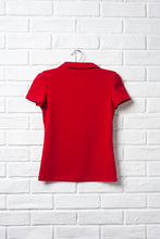 Red Short Sleeve Peter Pan Polo