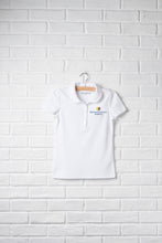 White Short Sleeve Peter Pan Polo