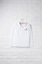 White Long Sleeve Peter Pan Polo