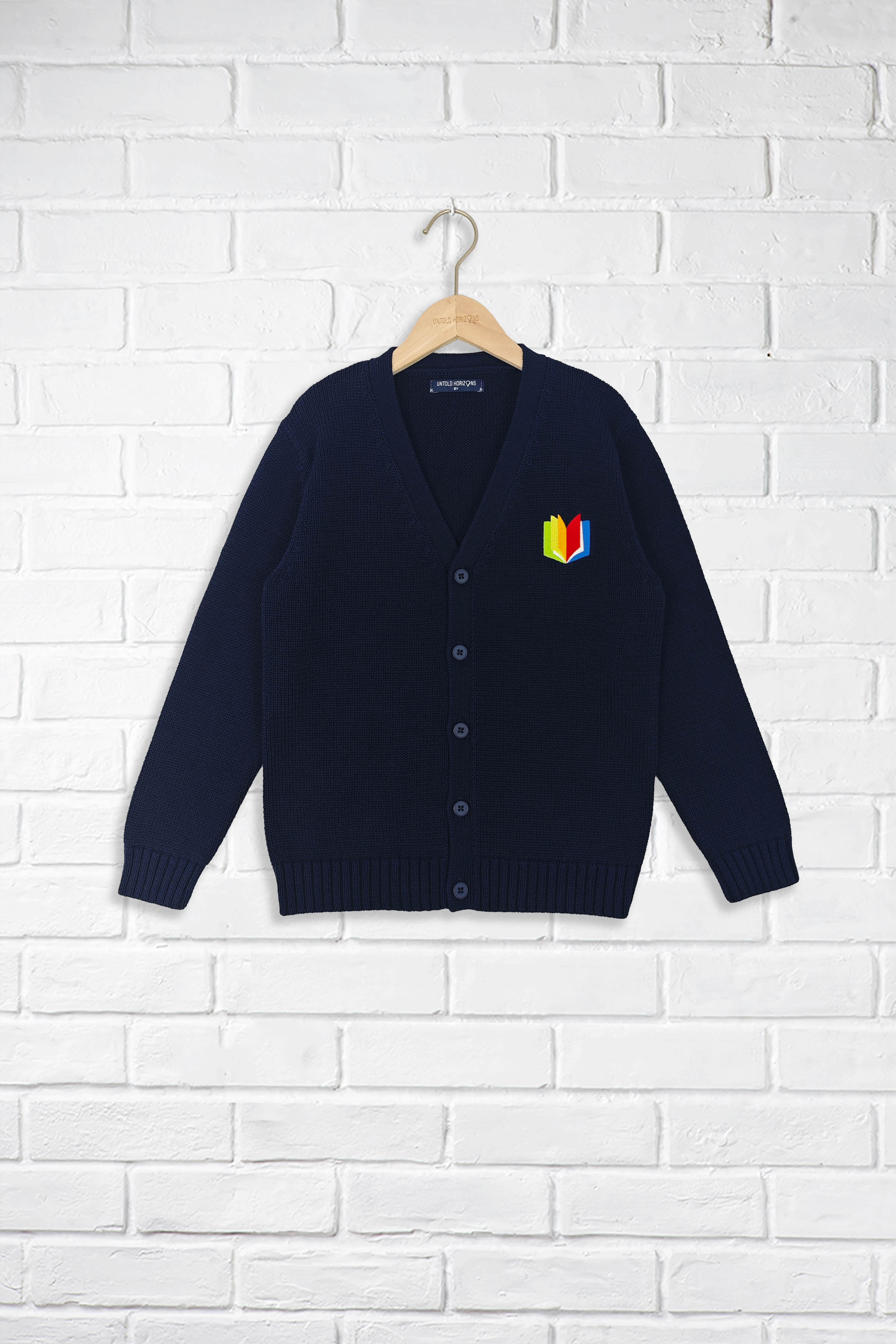 Unisex V-neck Button Front Cardigan